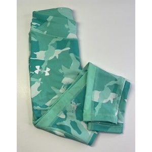 Under Armour Girls Teal Camo Active Leggings Sz YXS. Under Armour Athletic Pants